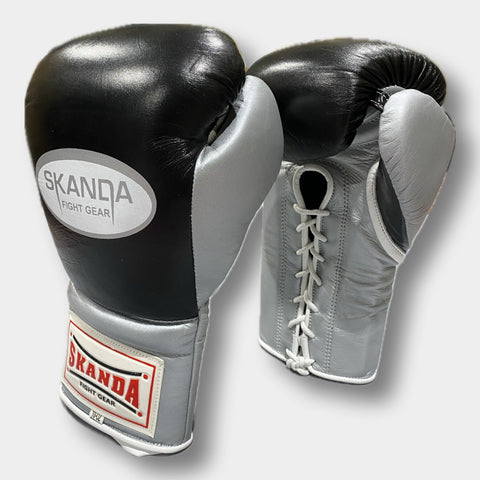 Skanda Japanese vol.2 Lace-Up Boxing Gloves BLACK