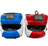 SKANDA Face Saver Head Guard - Blue, Red, Black