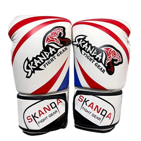 SKANDA Patriot Korea Boxing Gloves - White