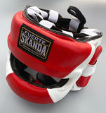 SKANDA Face Saver Head Guard - Blue, Red, Black