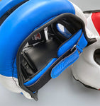 SKANDA Face Saver Head Guard - Blue, Red, Black