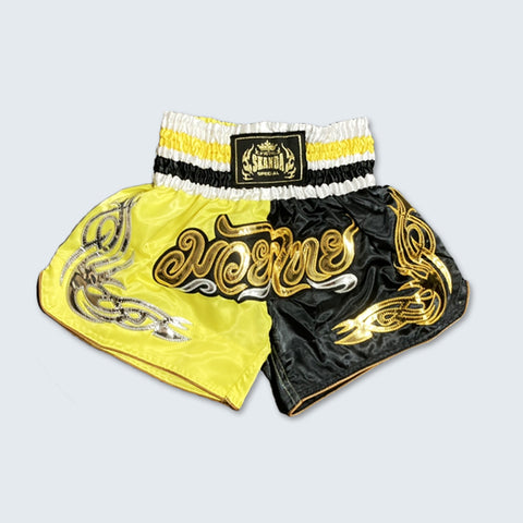 SKANDA THAI SHORTS - Black/Yellow